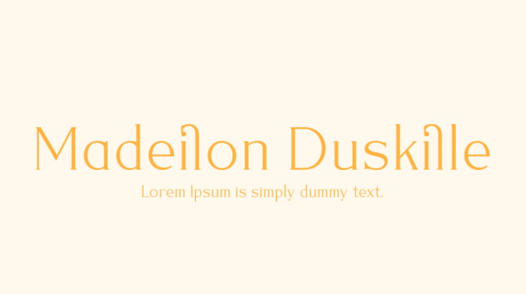 Madeilon Duskille Font