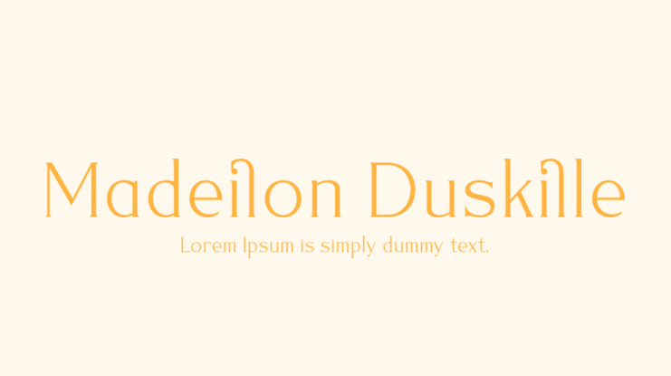 Madeilon Duskille Font