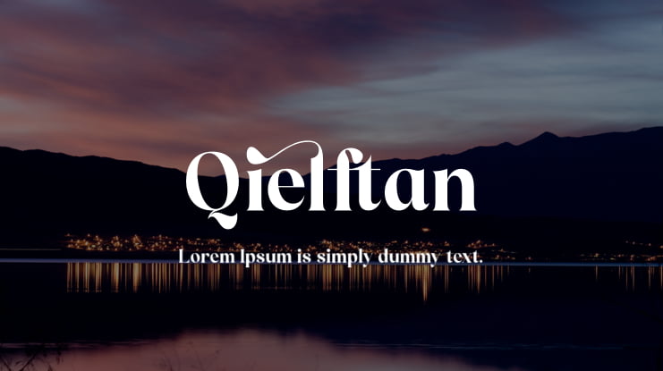 Qielftan Font