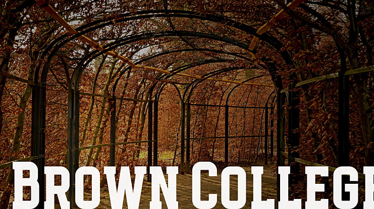 Brown College Font