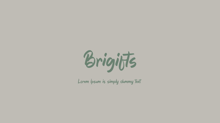 Brigifts Font
