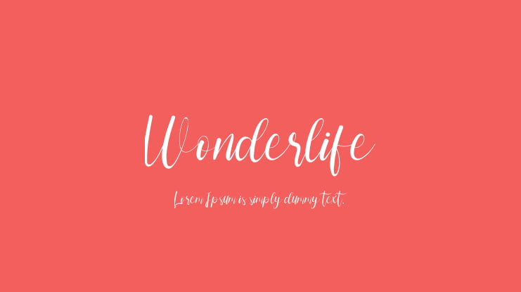 Wonderlife Font