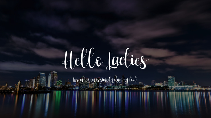 Hello Ladies Font