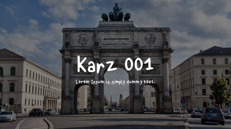 Karz 001 Font