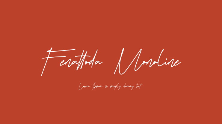 Fenattoda Monoline Font