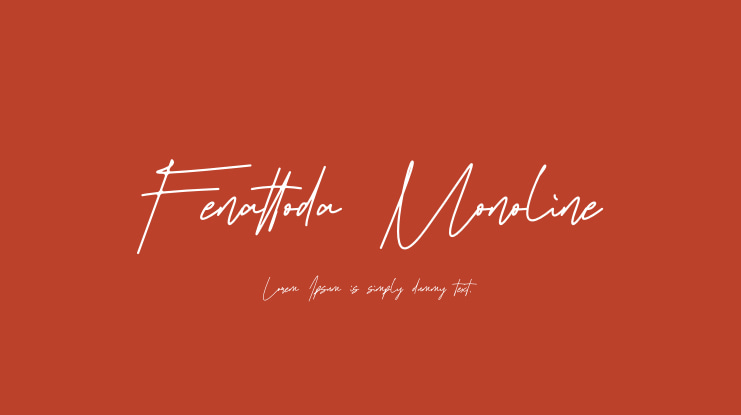 Fenattoda Monoline Font