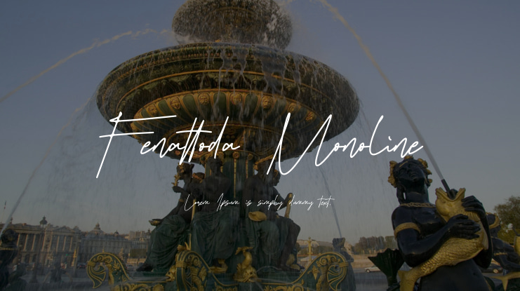 Fenattoda Monoline Font