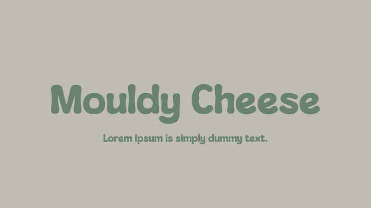 Mouldy Cheese Font