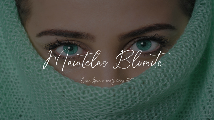 Maintelas Blomite Font