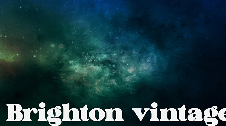 Brighton vintage Font
