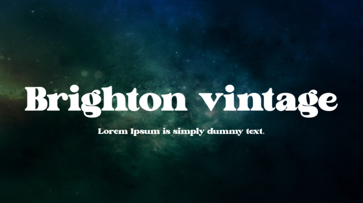 Brighton vintage Font