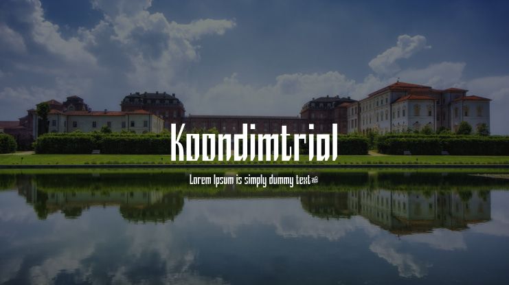 Koondimtrial Font