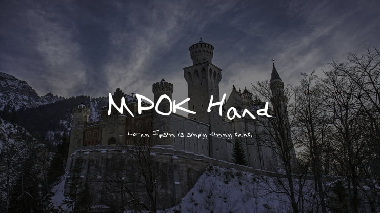 MPOK Hand Font