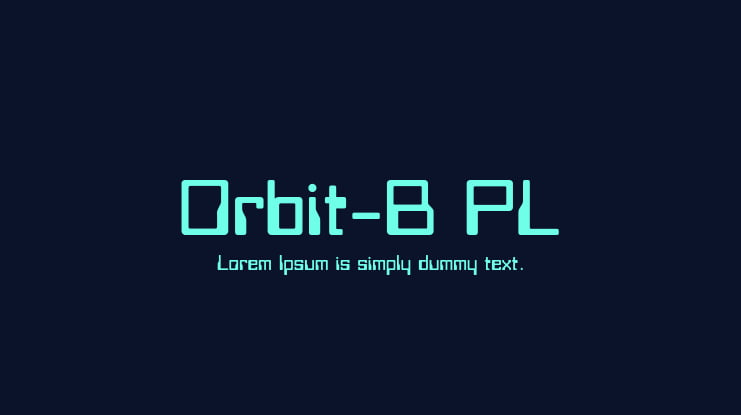 Orbit-B PL Font