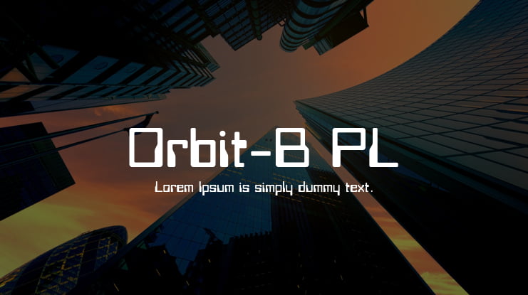 Orbit-B PL Font
