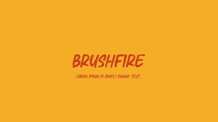 Brushfire Font