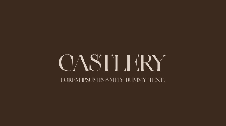 Castlery Font