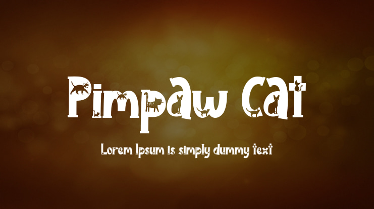 Pimpaw Cat Font