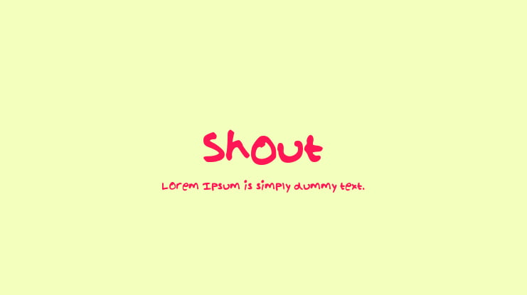 Shout Font