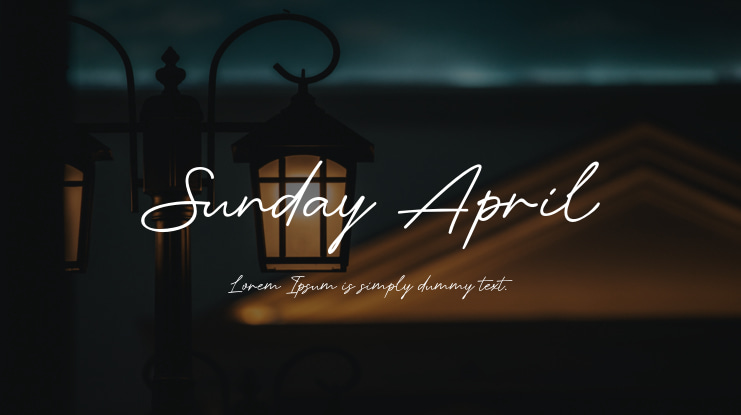 Sunday April Font