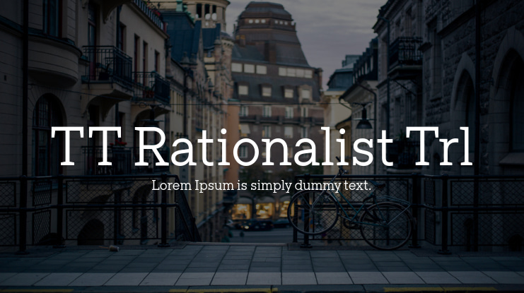 TT Rationalist Trl Font Family