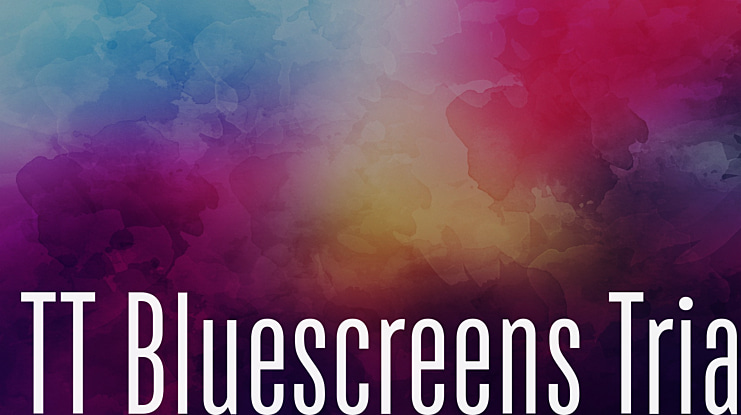 TT Bluescreens Trial Font Family