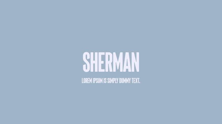 Sherman Font Family