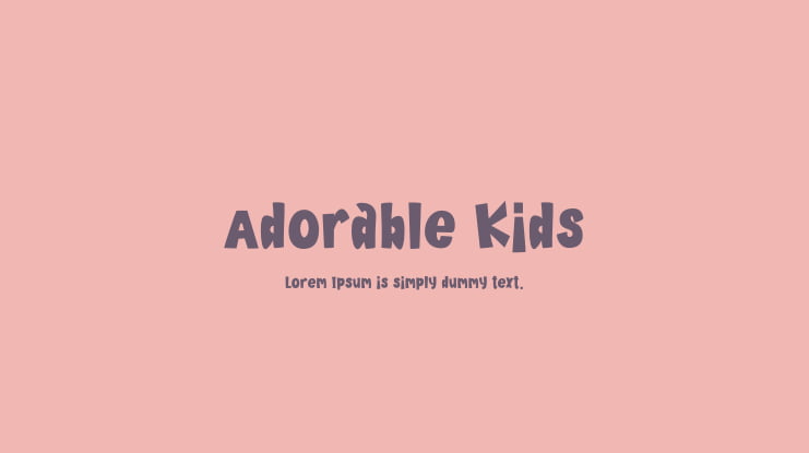 Adorable Kids Font