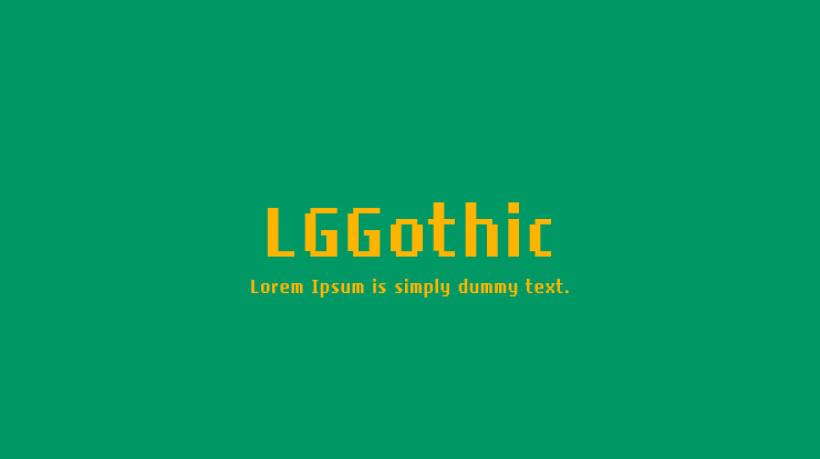LGGothic Font