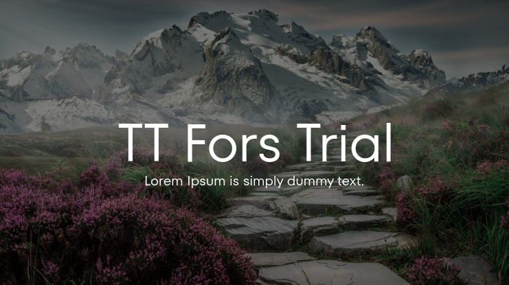TT Fors Trial Font Family