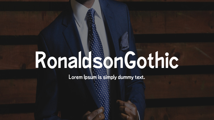 RonaldsonGothic Font Family