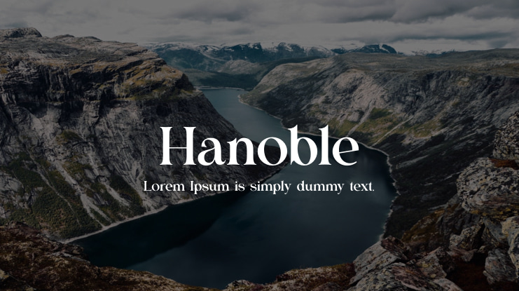 Hanoble Font