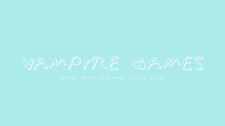 Vampire Games Font Family