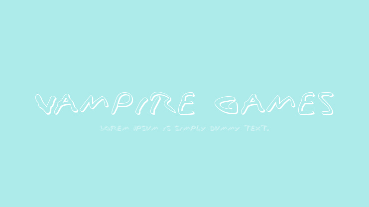 Vampire Games Font Family