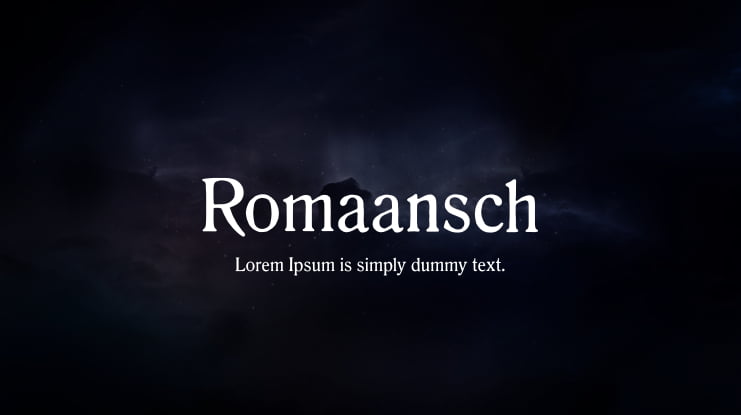 Romaansch Font Family