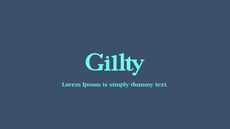 Gillty Font
