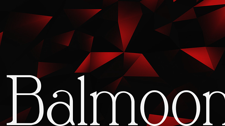 Balmoon Font