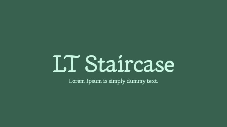 LT Staircase Font Family
