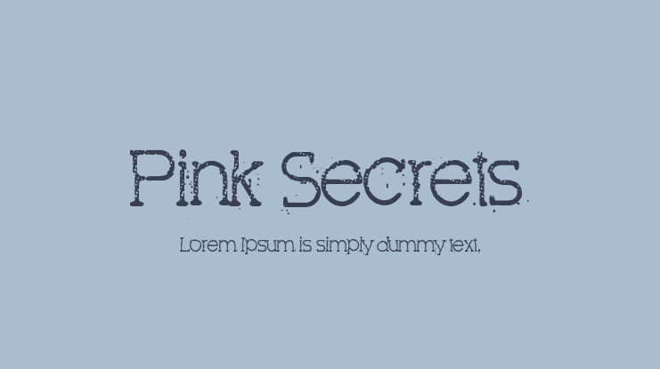 Pink Secrets Font