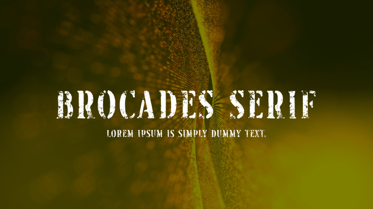Brocades Serif Font