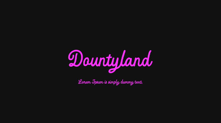 Dountyland Font