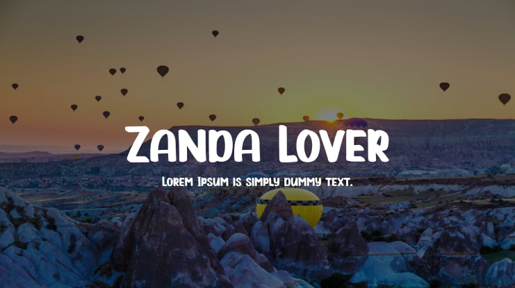 Zanda Lover Font
