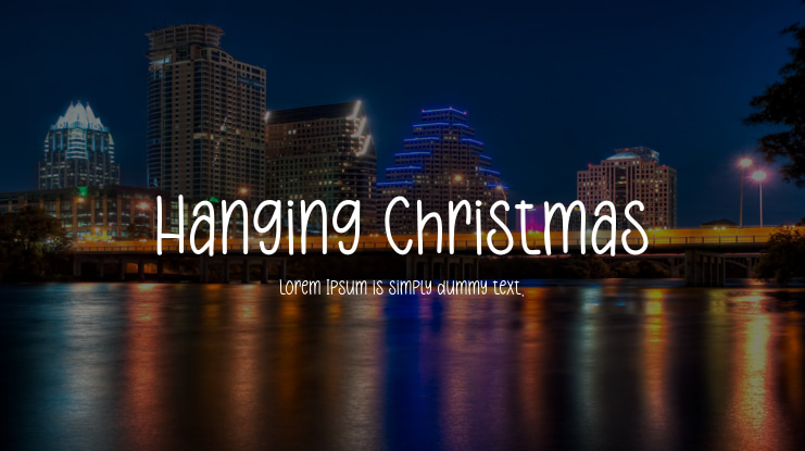 Hanging Christmas Font