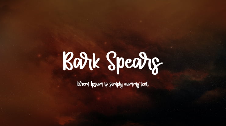 Bark Spears Font
