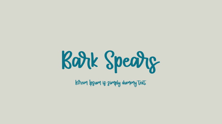 Bark Spears Font
