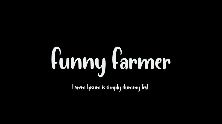 Funny Farmer Font