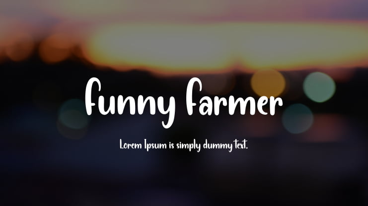 Funny Farmer Font