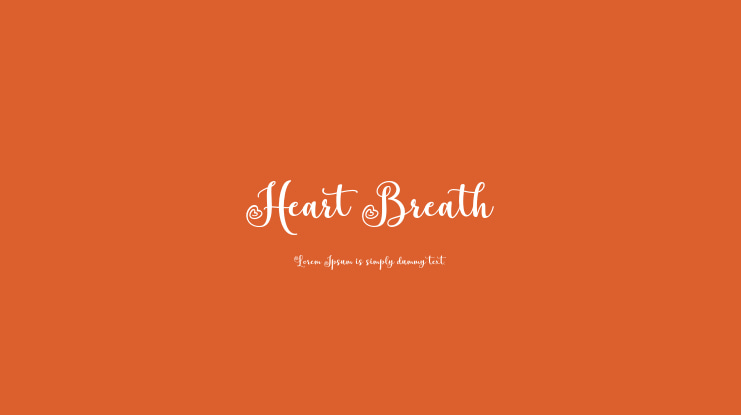 Heart Breath Font