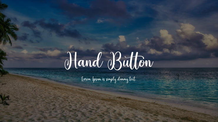 Hand Button Font