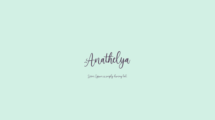 Anathelya Font
